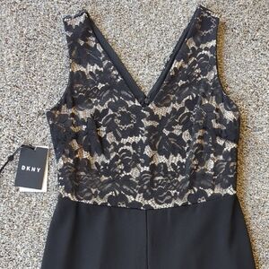 DKNY Sleeveless Pantsuit - Black 4